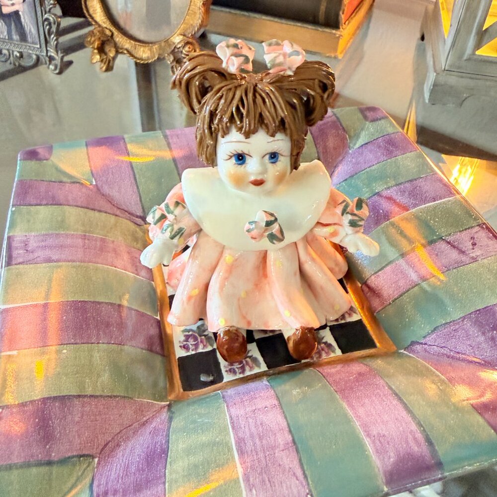 Italian Lino Zampiva Spaghetti Hair Doll Figurine - Picture 12 of 15
